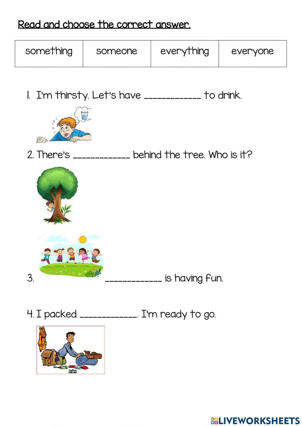 Indefinite Pronouns