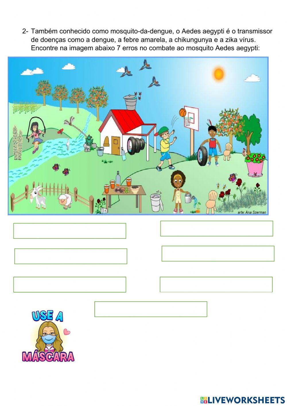 Atividade de Ciências sobre vírus