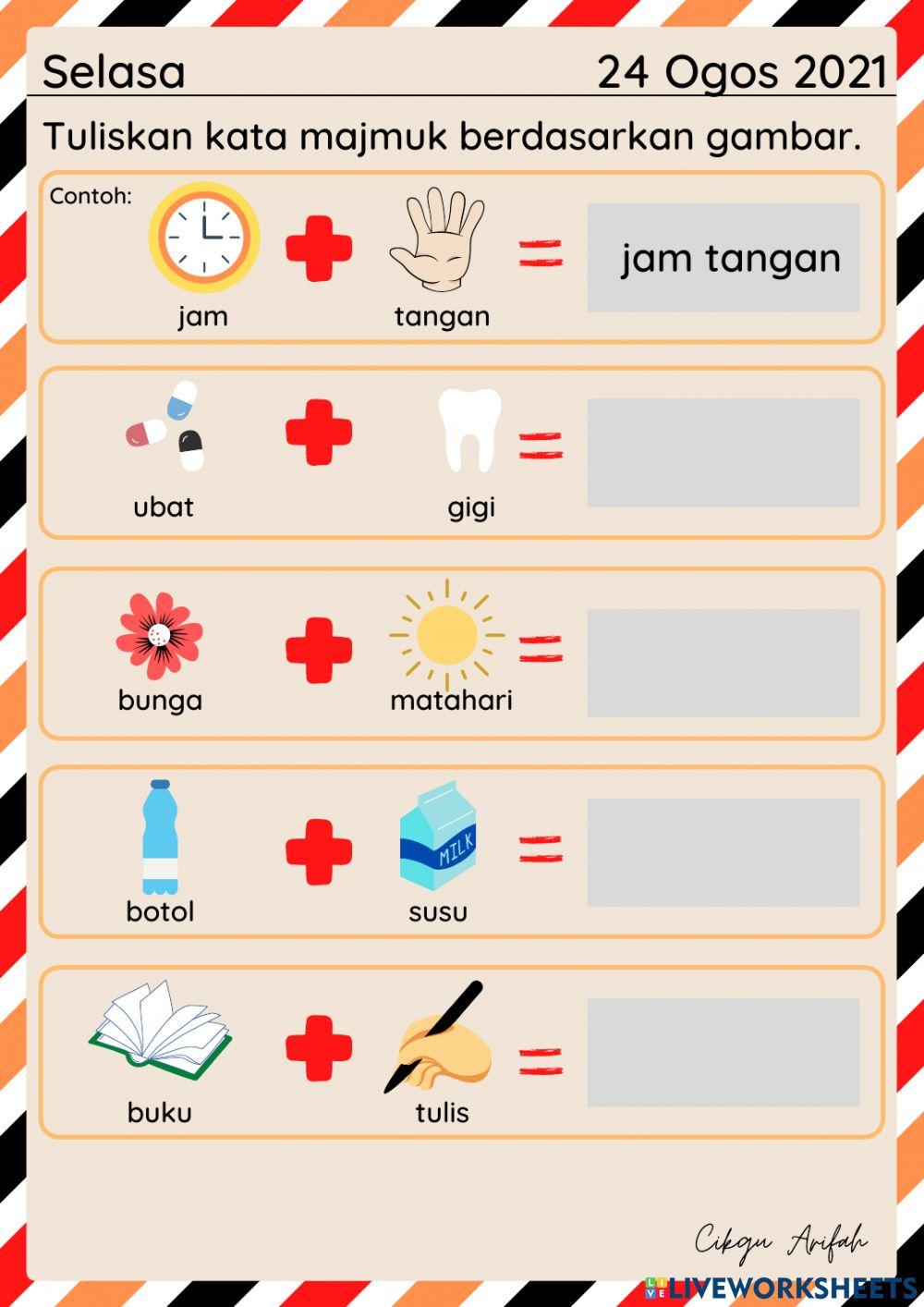 Latihan 1 Kata Majmuk