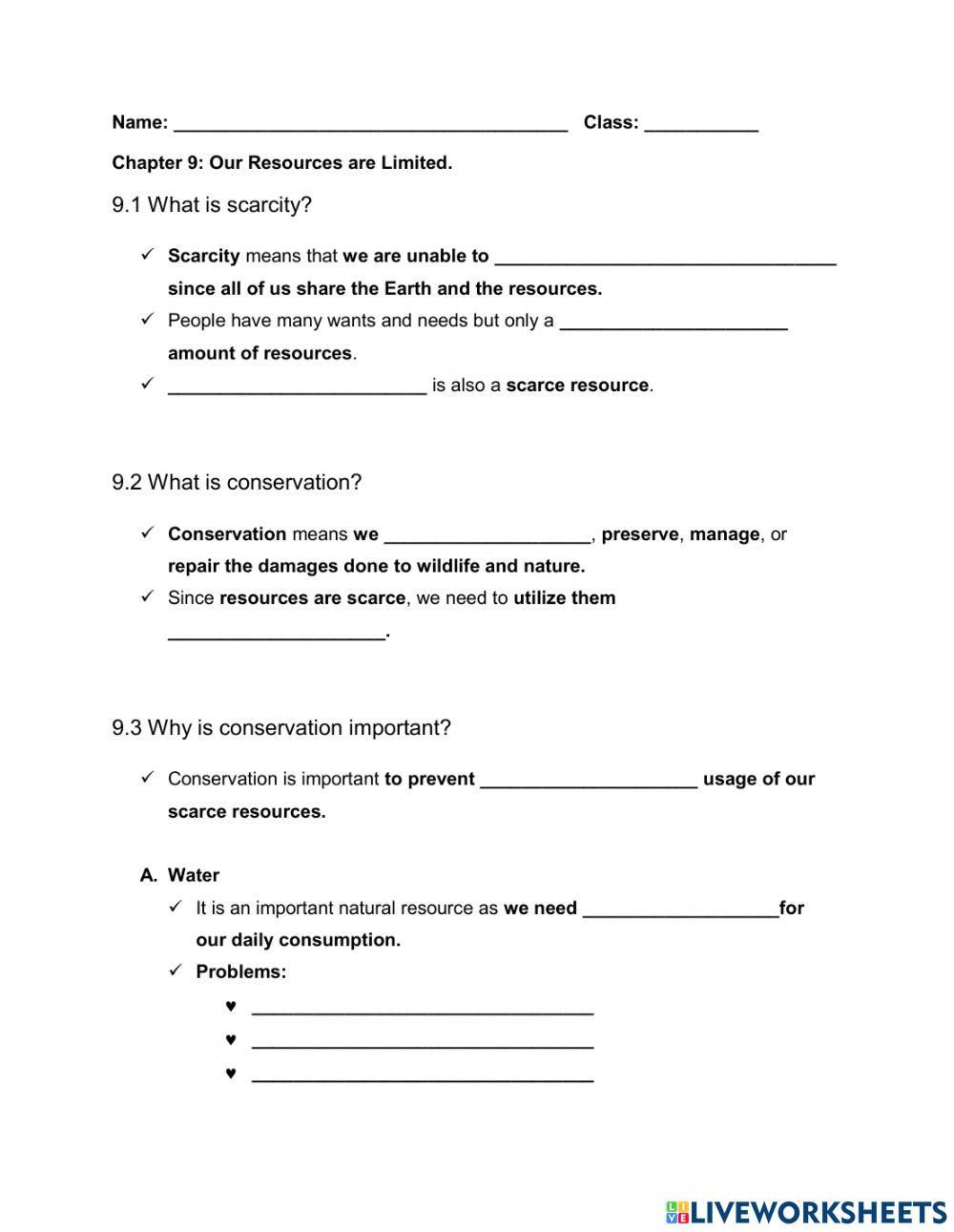 Brunei's natural resources -Scarcity