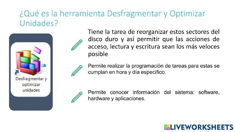 Desfragmentar y Optimizar Unidades