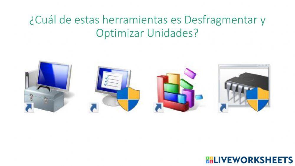 Desfragmentar y Optimizar Unidades
