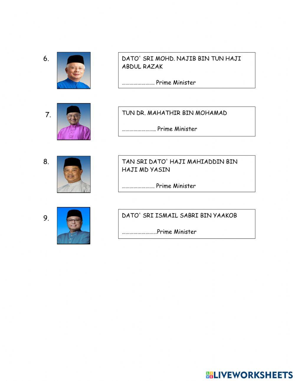 Malaysia Prime Ministers