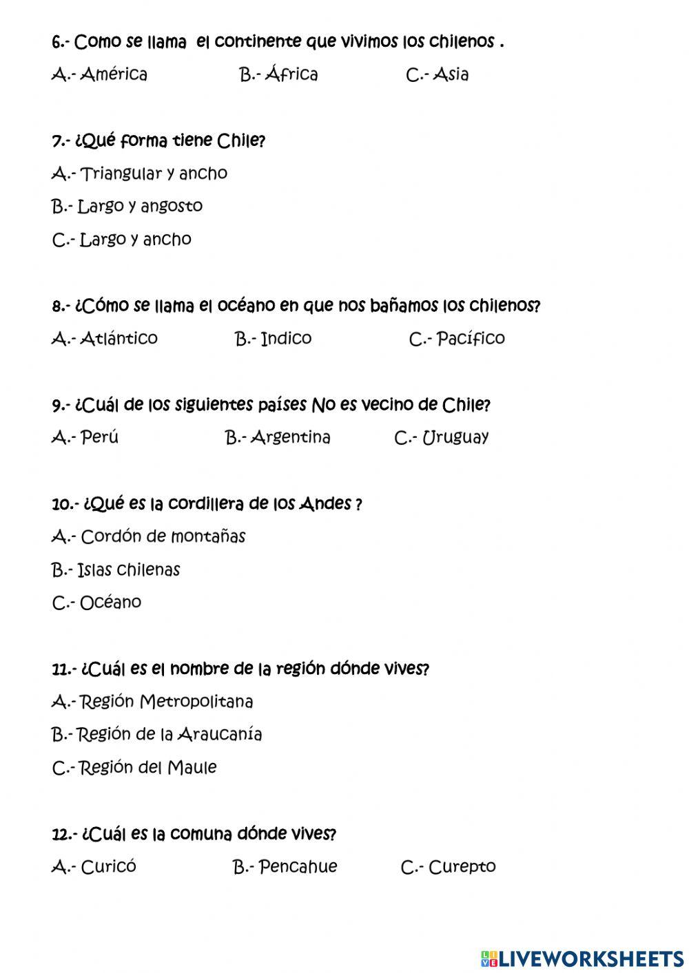 Evaluación Historia unidad 2