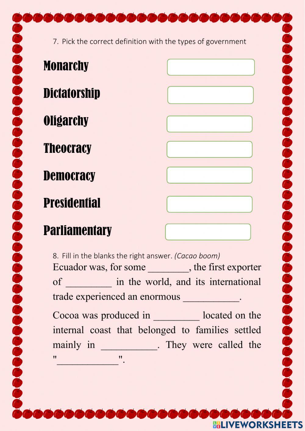 Social Studies lesson