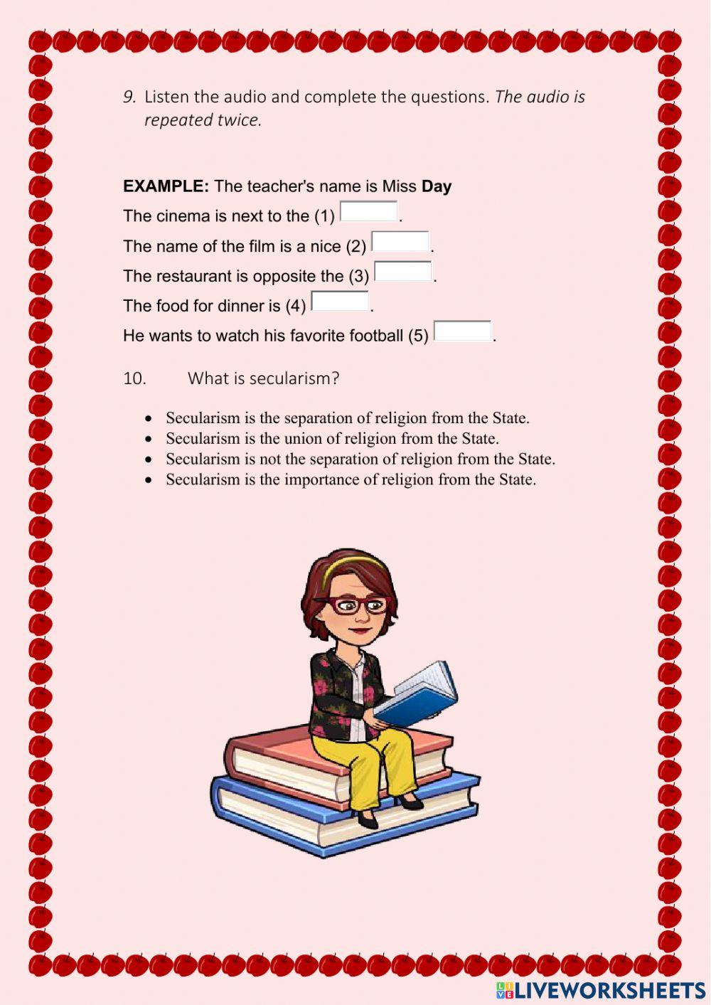 Social Studies lesson