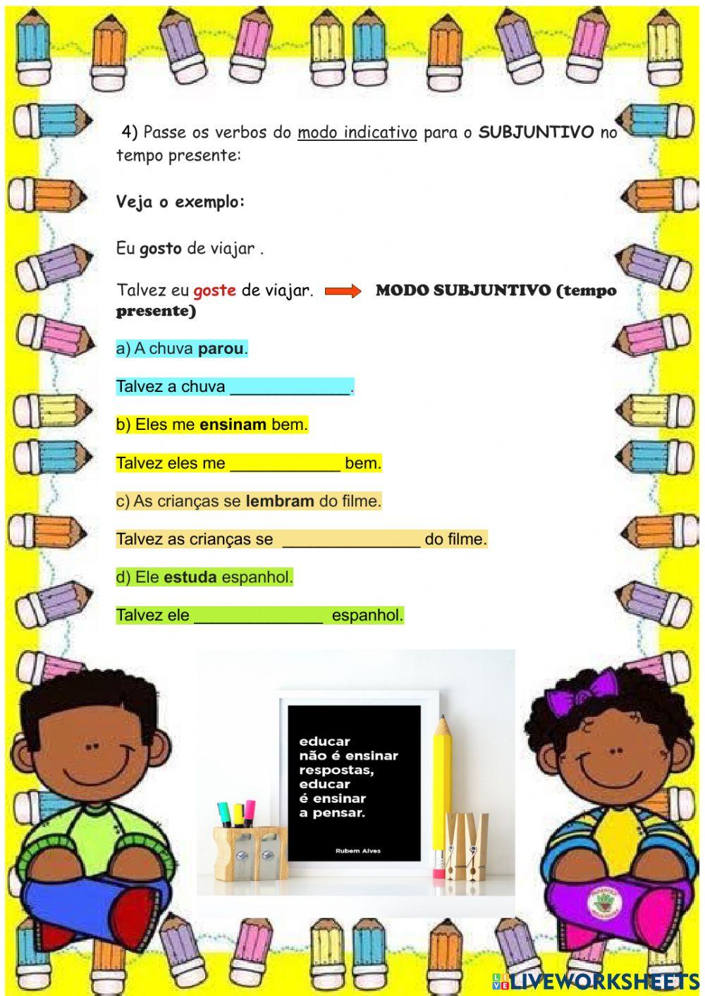 Modos verbais -português