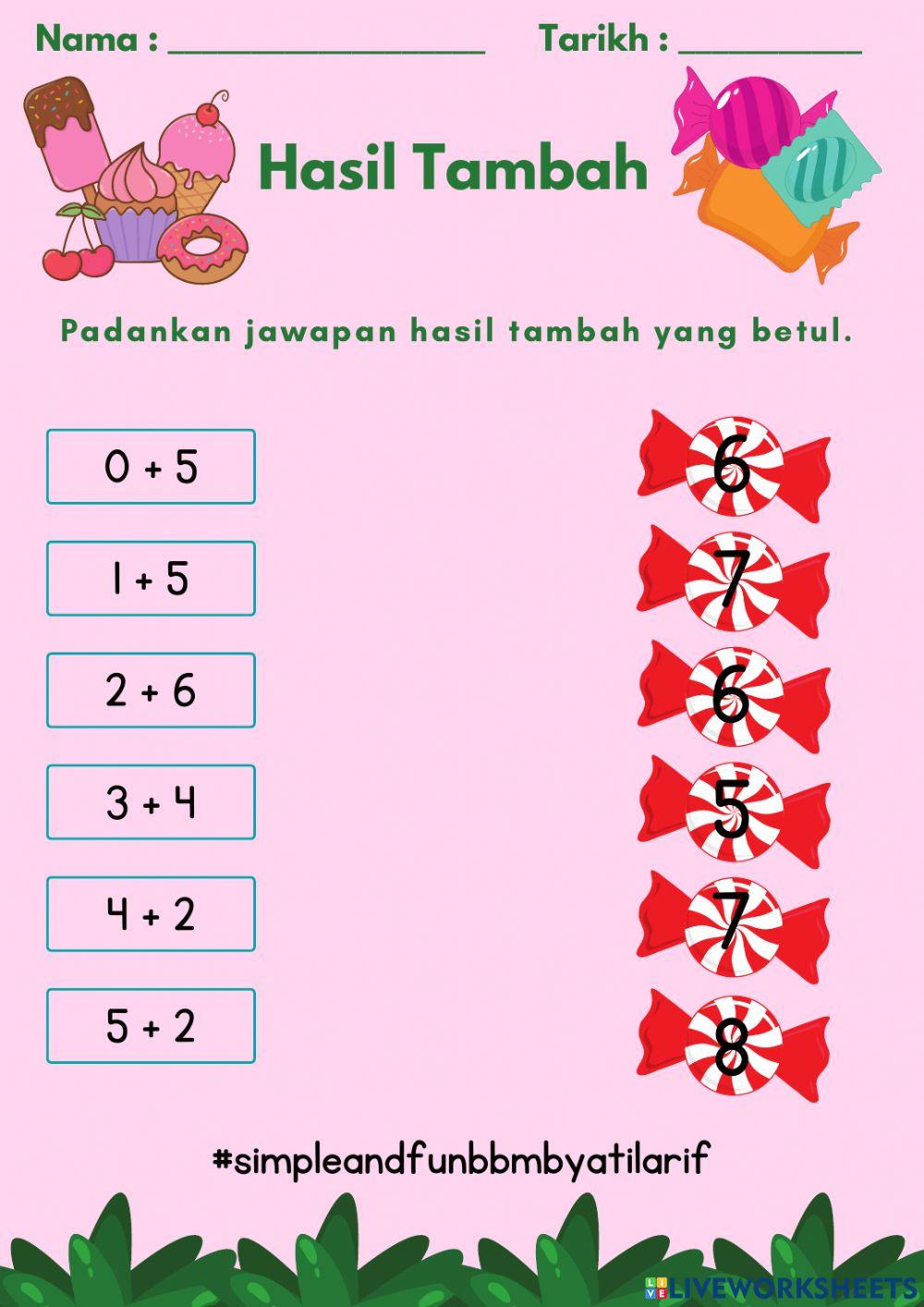 Hasil Tambah Linkungan 10