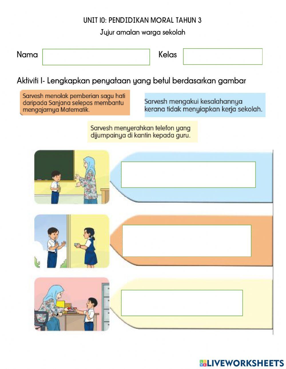 Unit 10: Pendidikan Moral Tahun 3 (1)