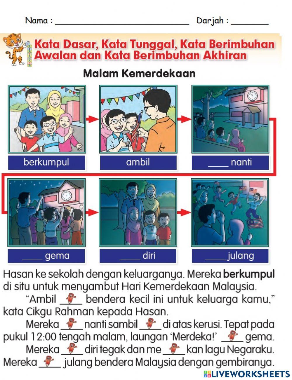 Kata Dasar, Kata Tunggal, Kata Berimbuhan Awalan, dan Kata Berimbuhan Akhiran