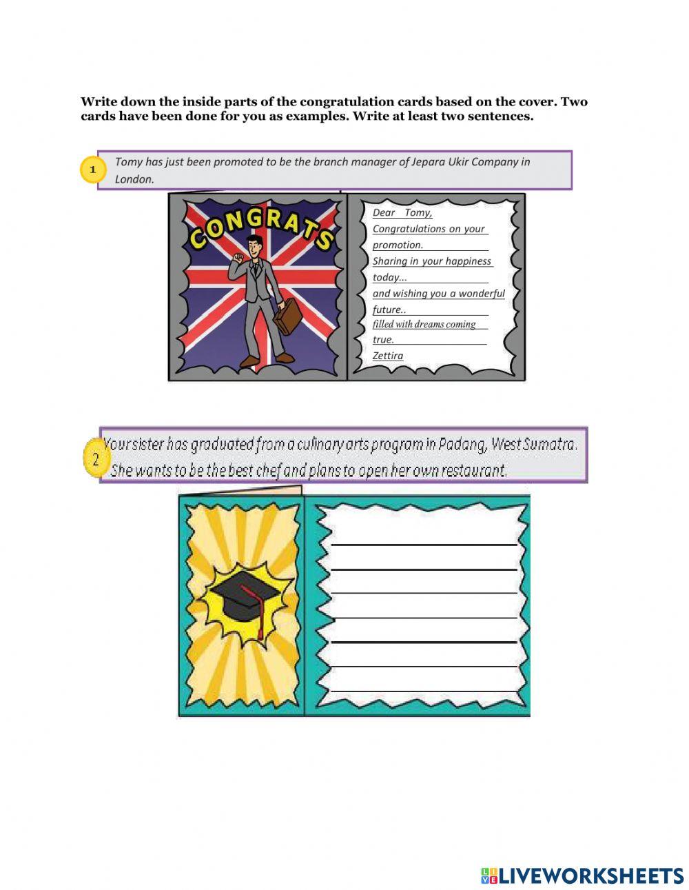 Congratulating and Complimenting