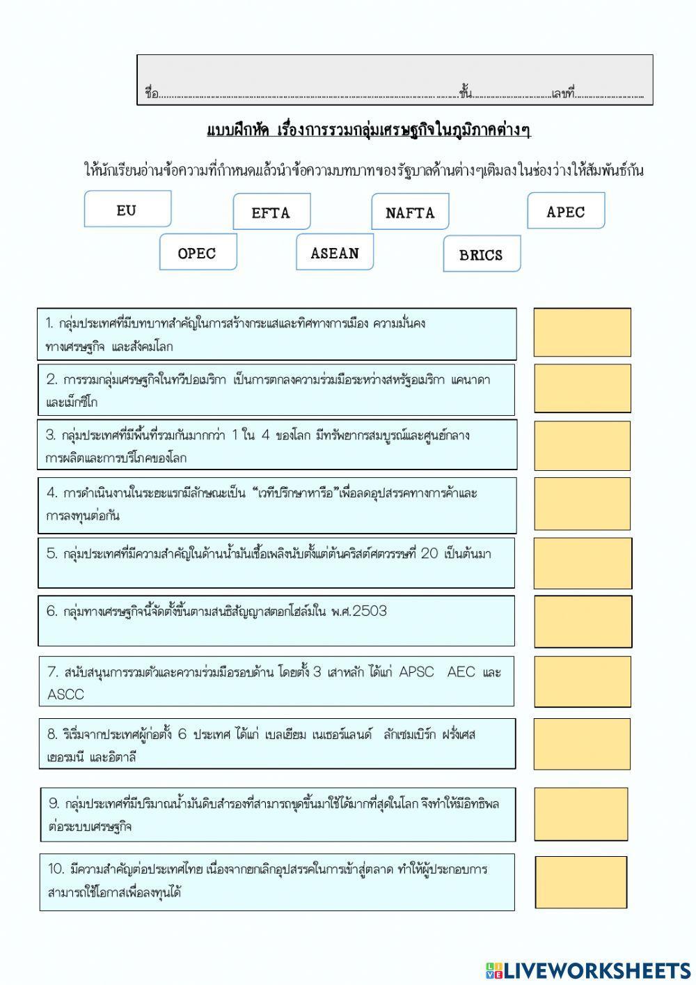 การรวมกลุ่มการเศรษฐกิจ