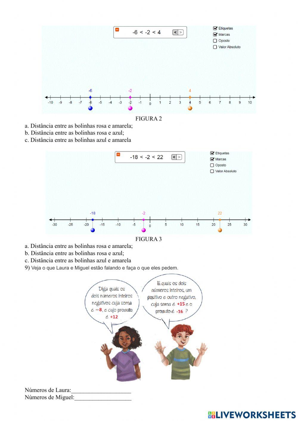 Operações e representação dos números inteiros