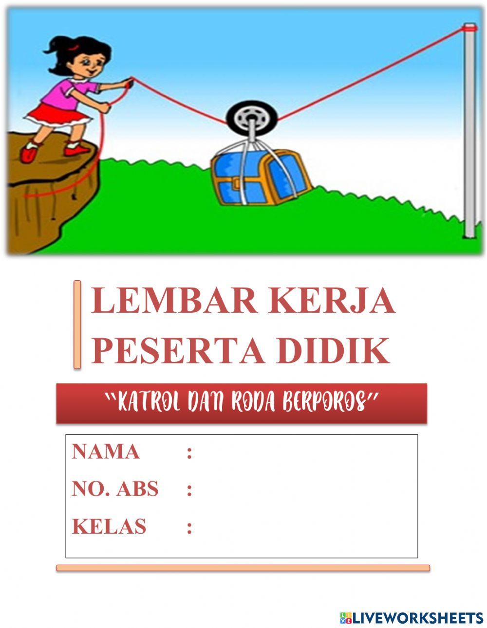 LKPD Katrol dan Roda Berporos