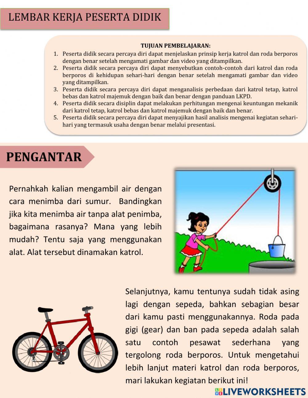 LKPD Katrol dan Roda Berporos