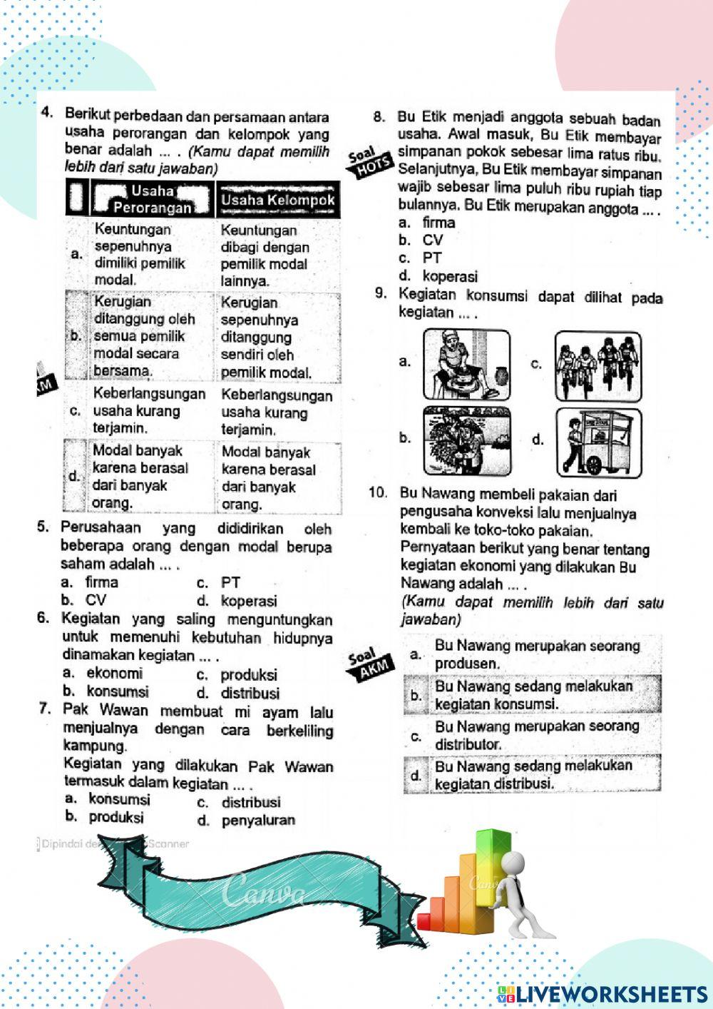 Kegiatan ekonomi masyarakat t5st2