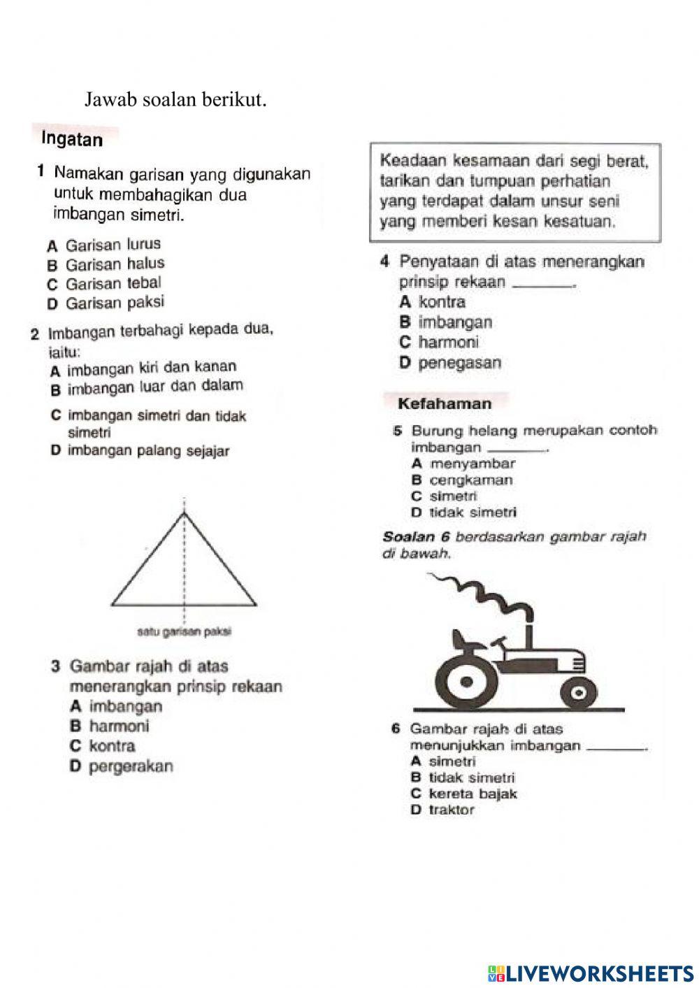 Pendidikan Seni (T1): Keseimbangan