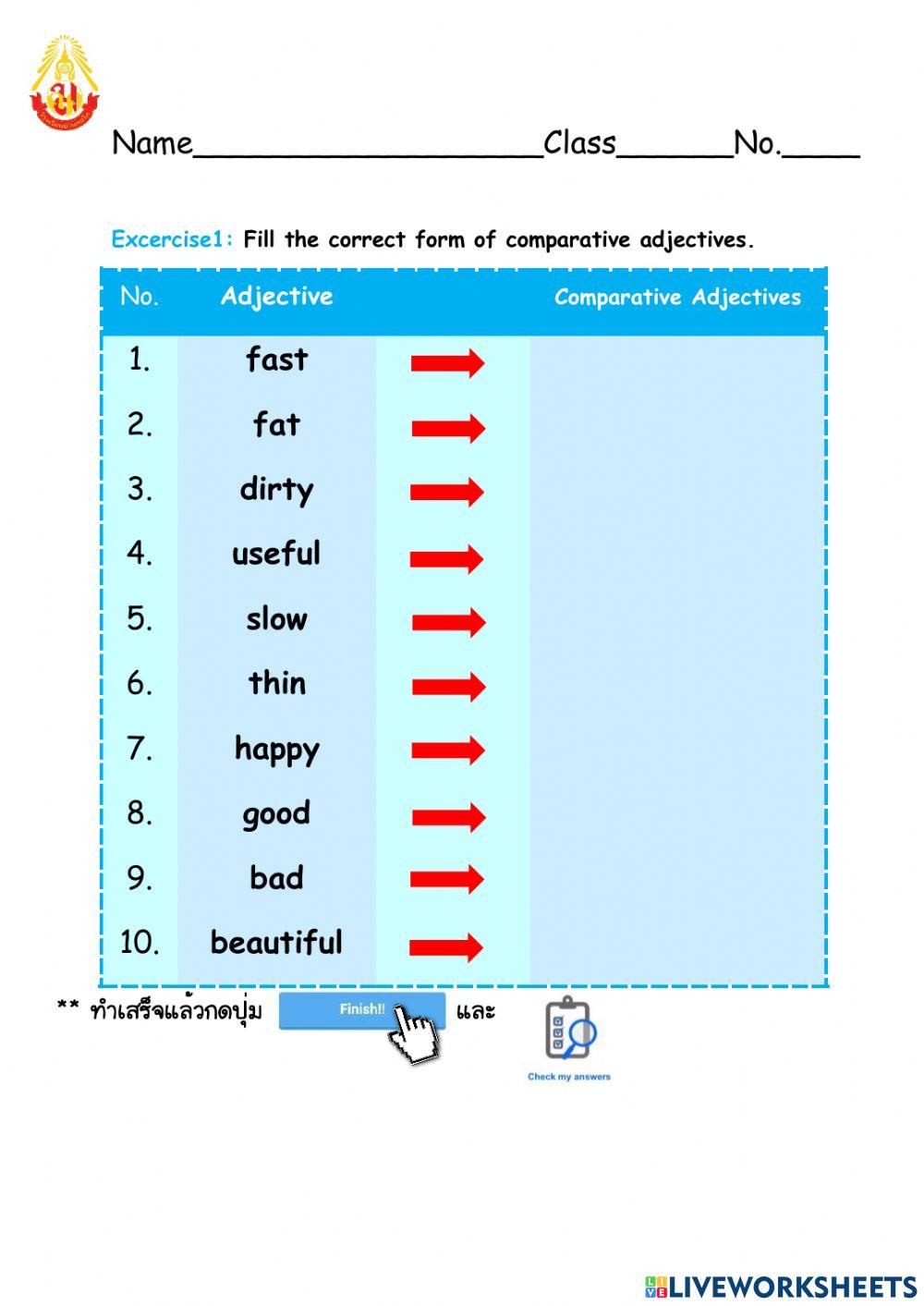 Comparative Adjectives