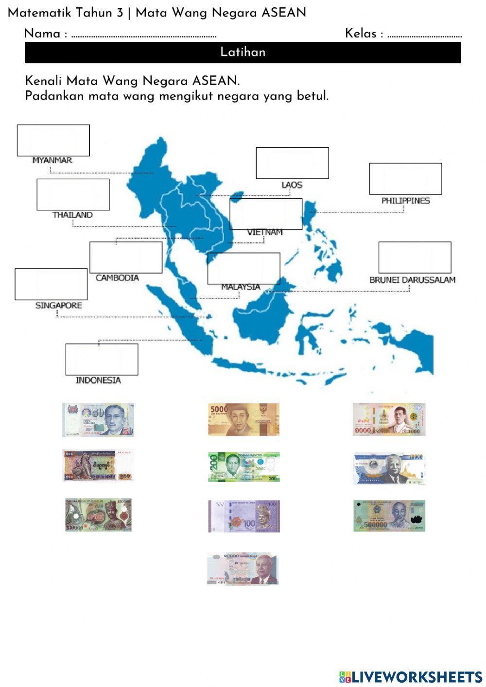 Matematik Tahun 3 - Mata Wang Asean