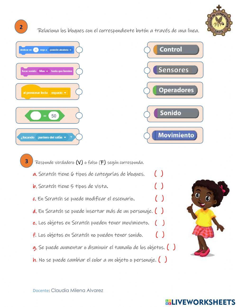 Evaluación sobre Scratch