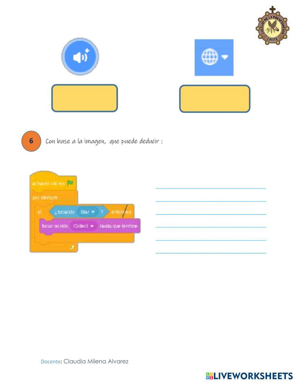 Evaluación sobre Scratch