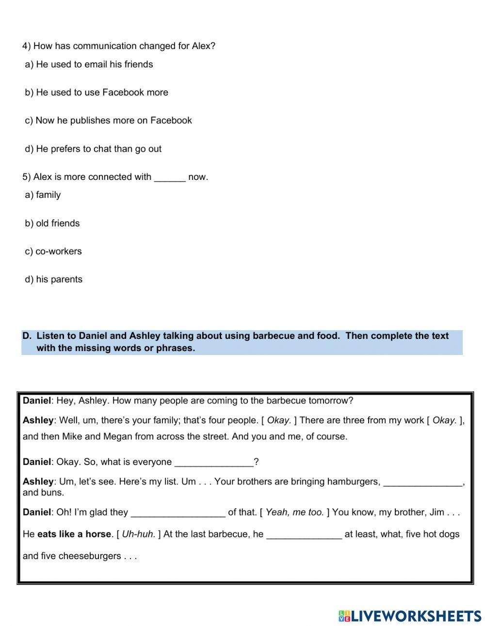 ASSESSMENT INSTRUMENT - 12th GRADES