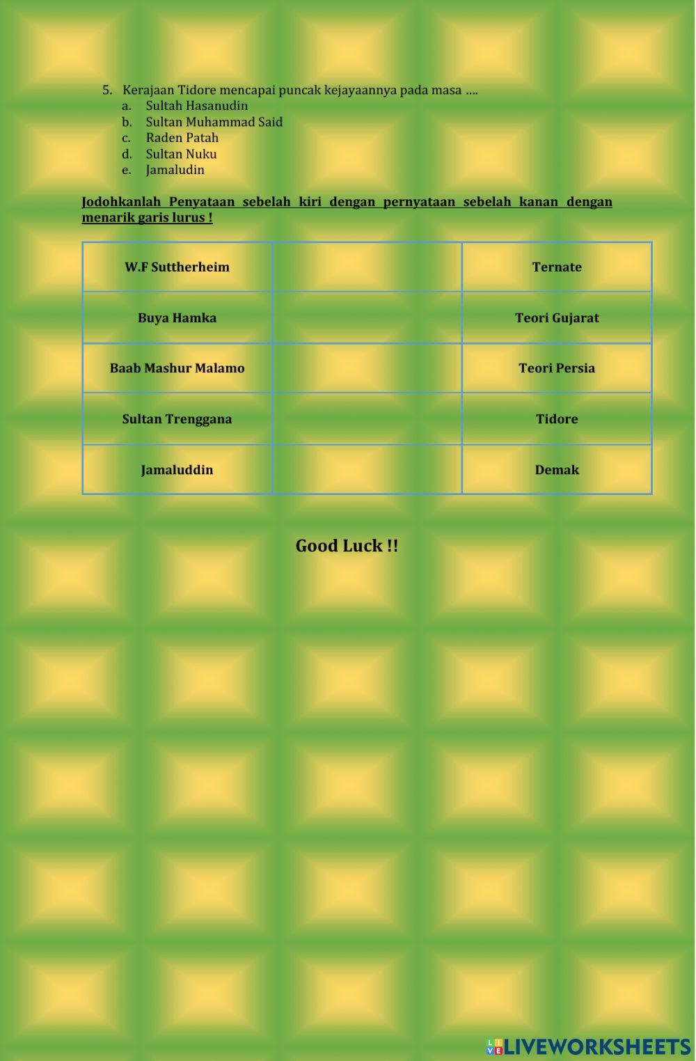 Sejarah peminatan kelas xi