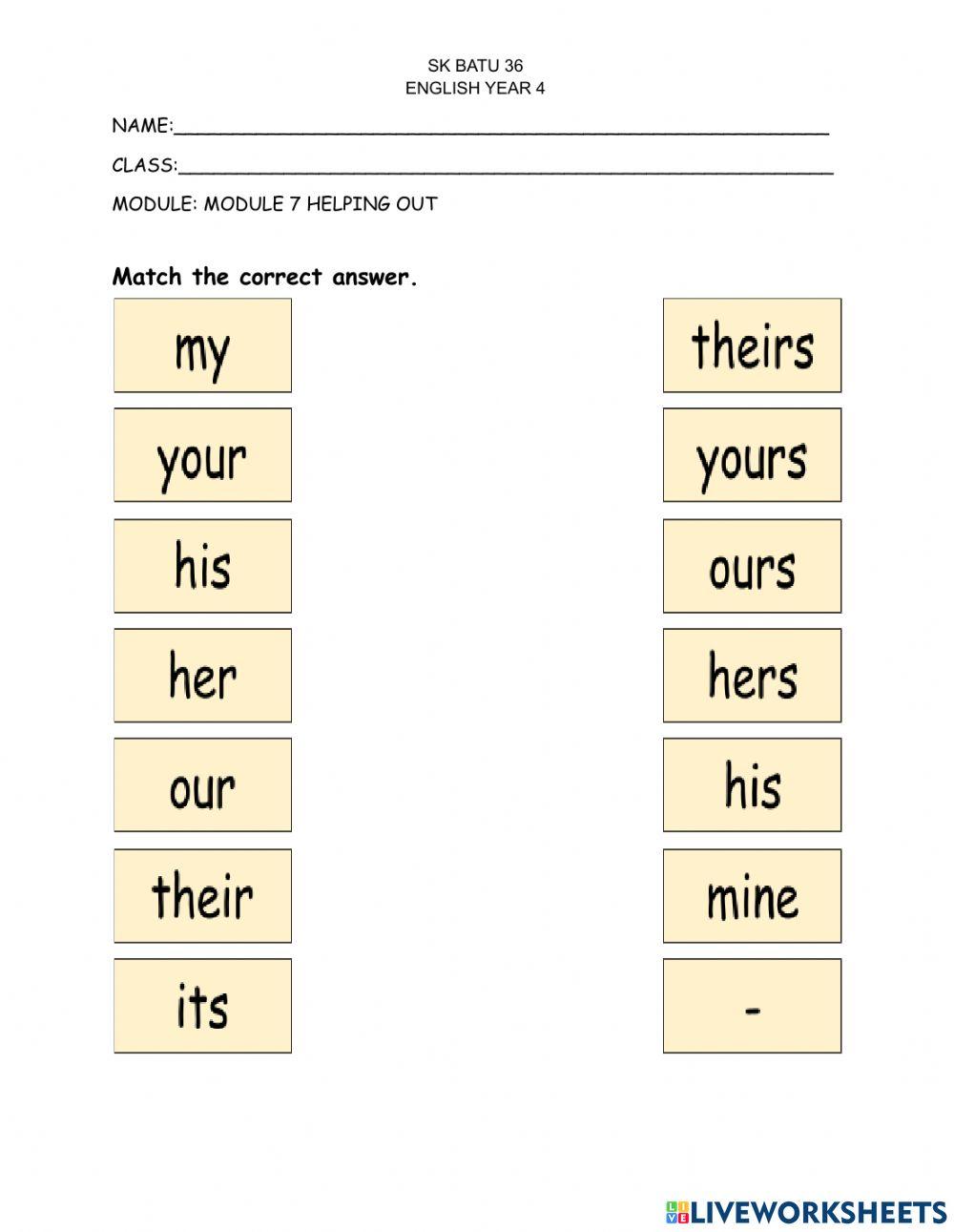 Module 7 helping out:grammar