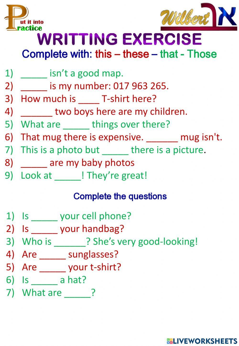 Demonstative pronouns