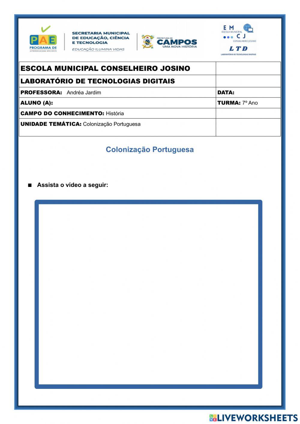 Colonização portuguesa