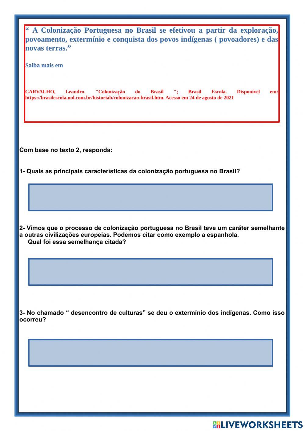 Colonização portuguesa