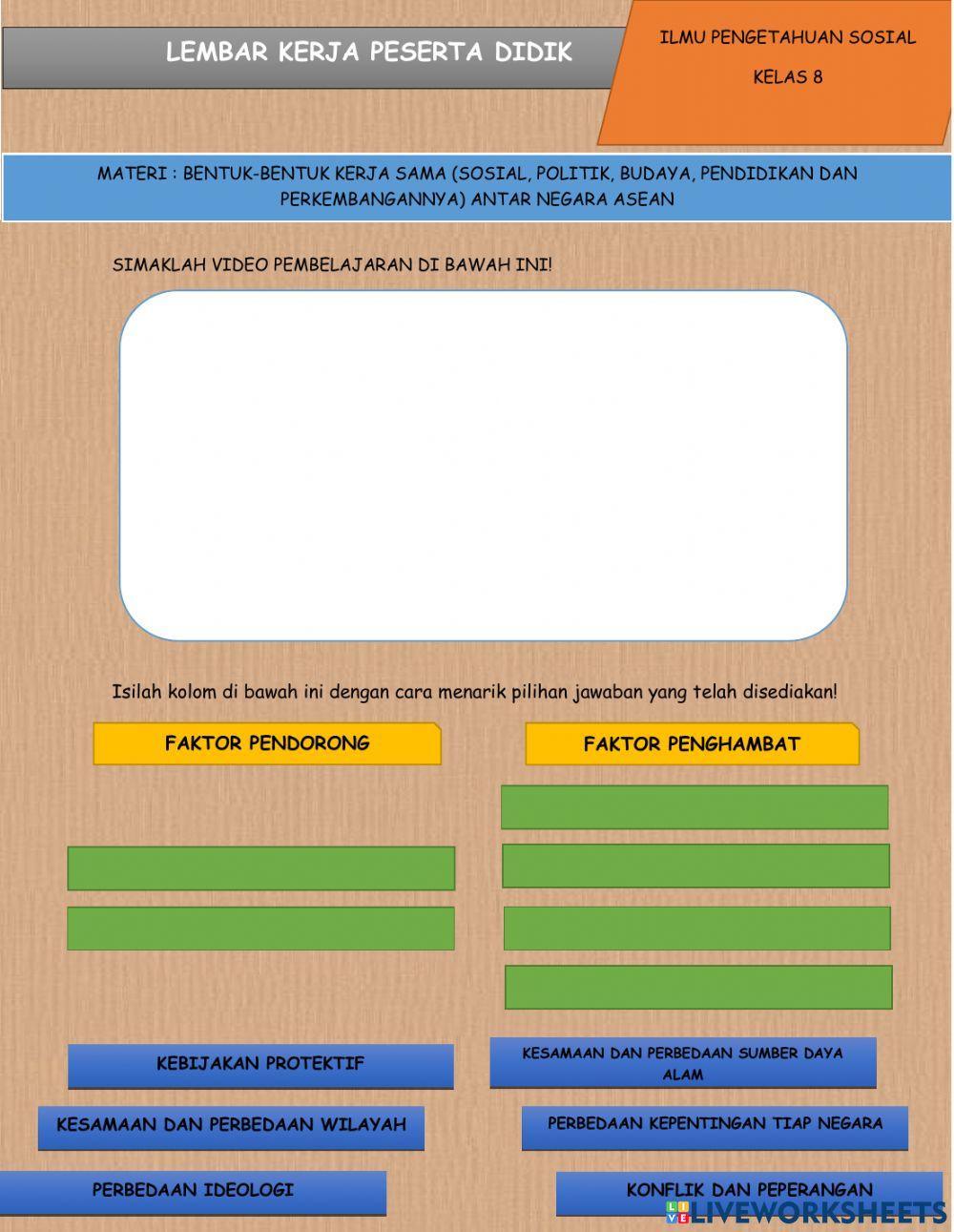 Bentuk-bentuk kerjasama asean