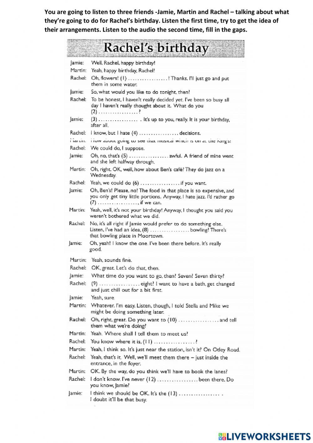 Gerund Infinitive speaking, listening