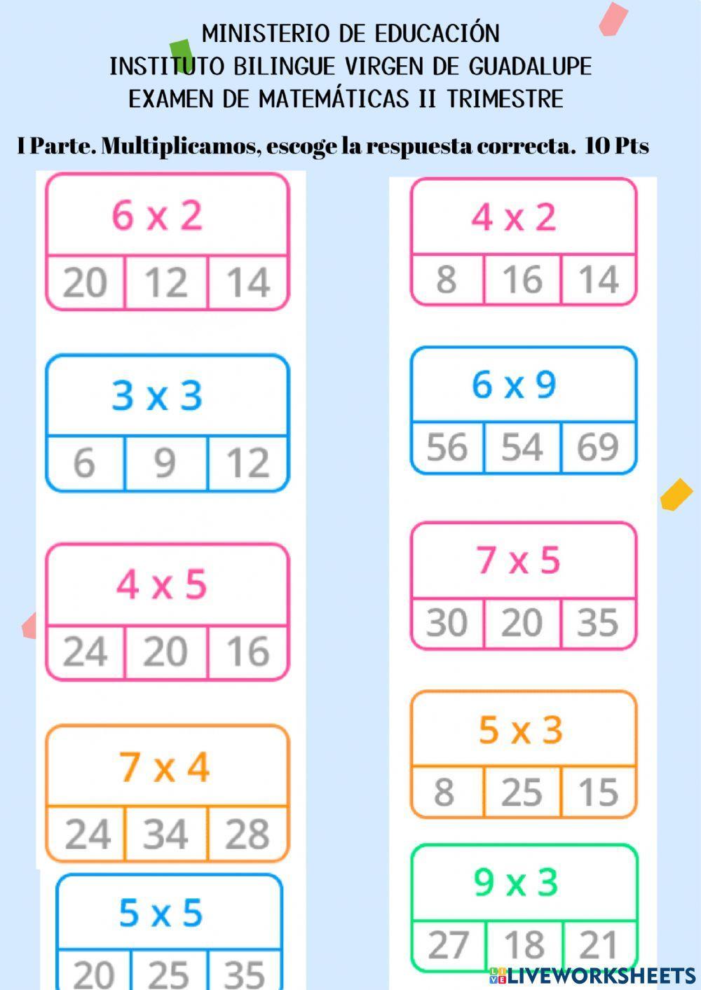 Operaciones Matemáticas
