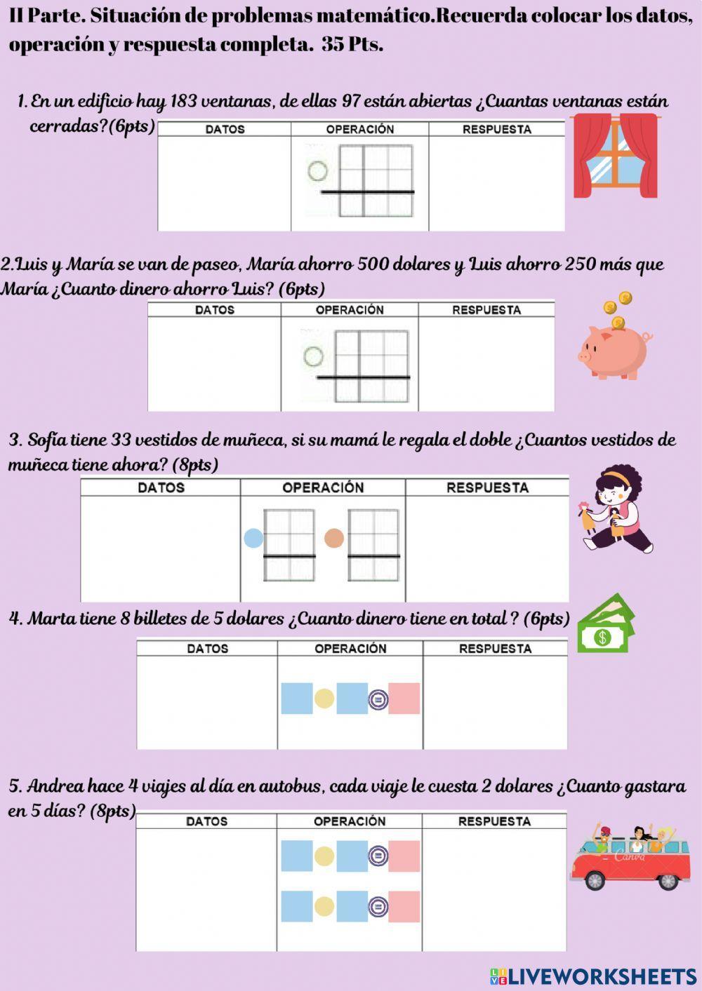 Operaciones Matemáticas