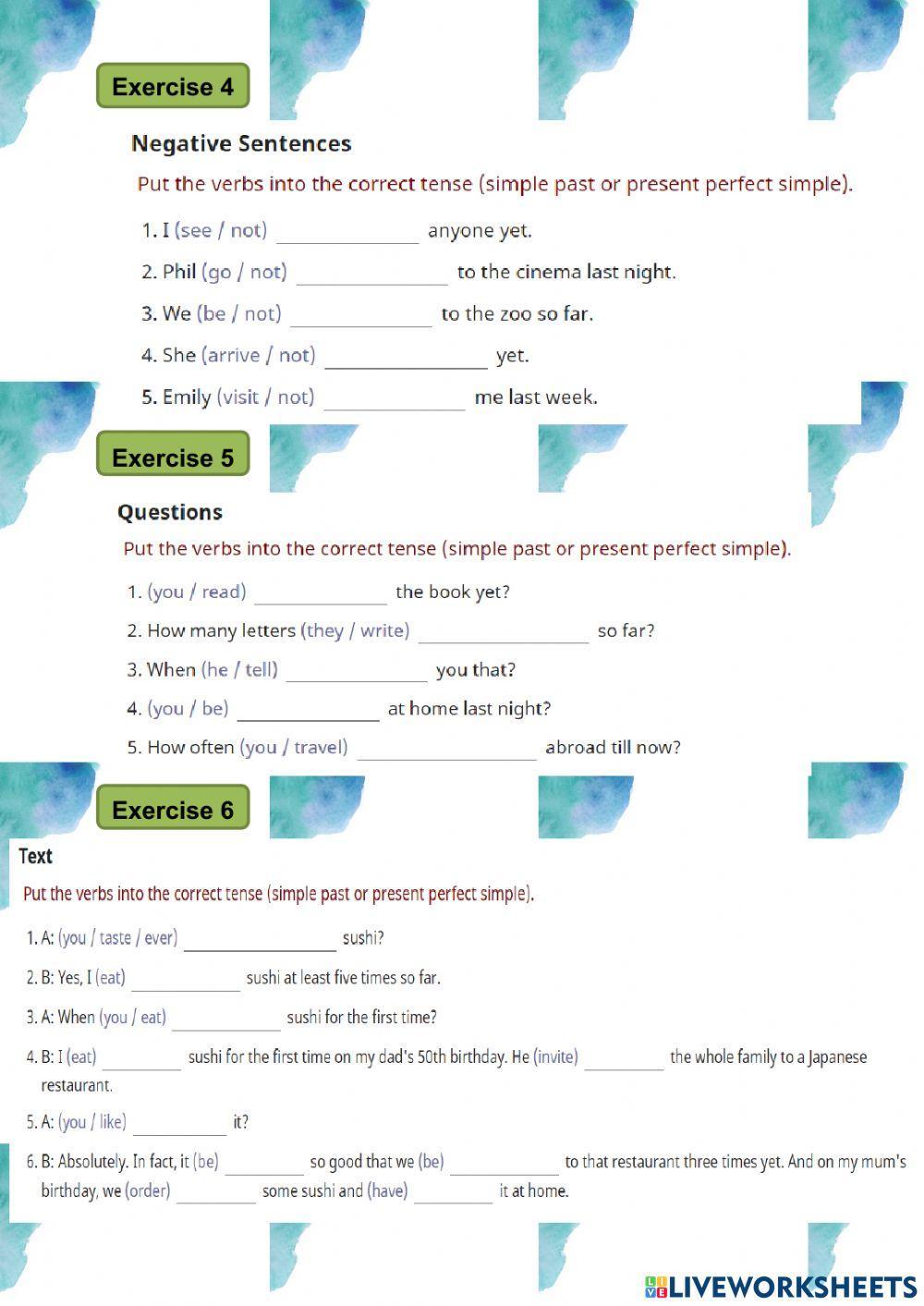 Present Perfect Tense VS Past Simple