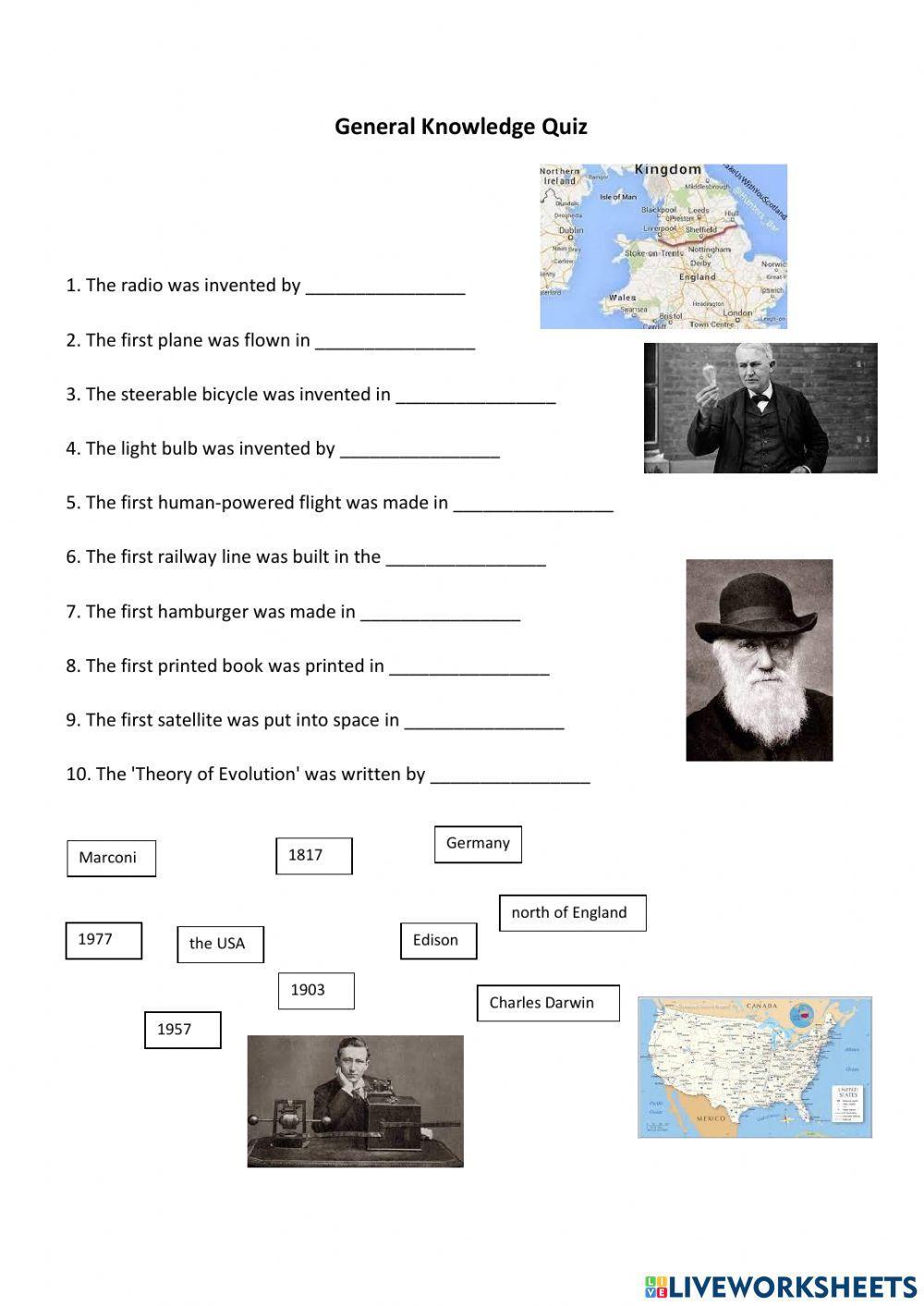 Passive voice General Knowledge Quiz