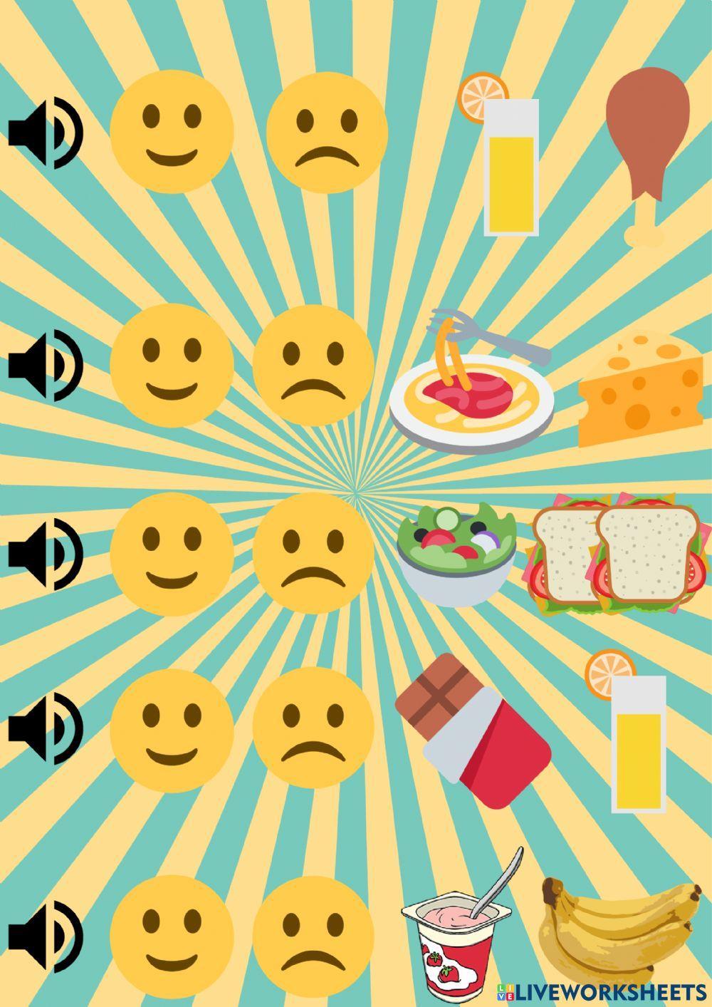 I like- I don-t like - food