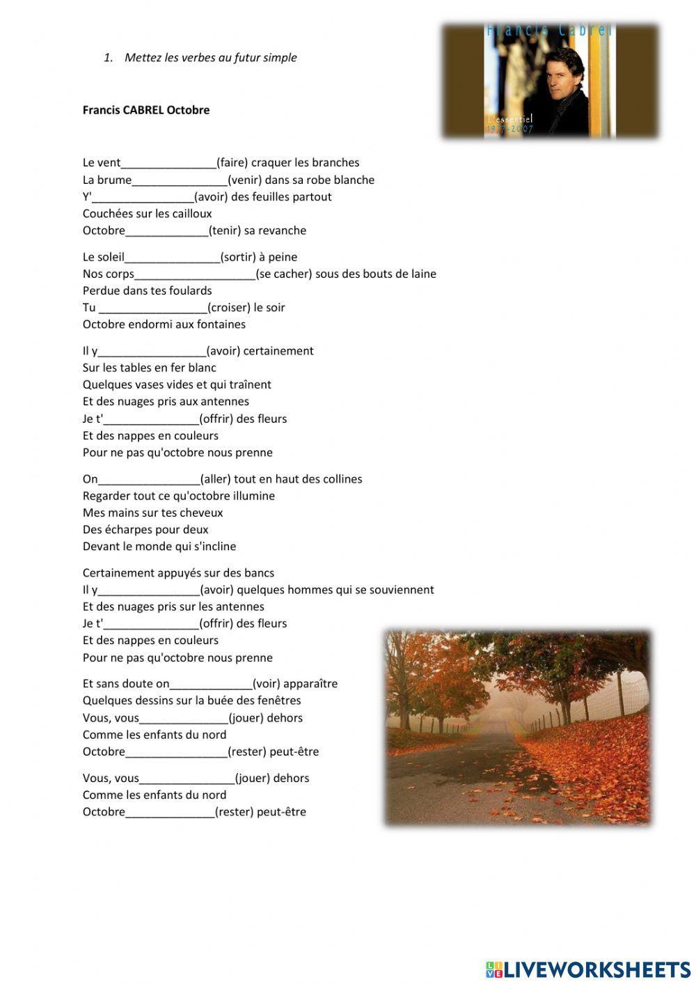 Francis Cabrel - Octobre Francis Cabrel - Octobre