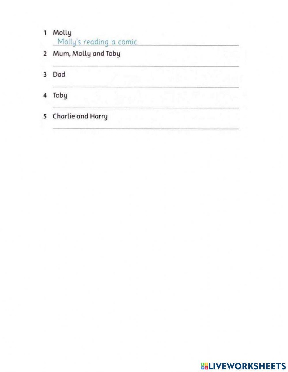 Present progressive affirmative