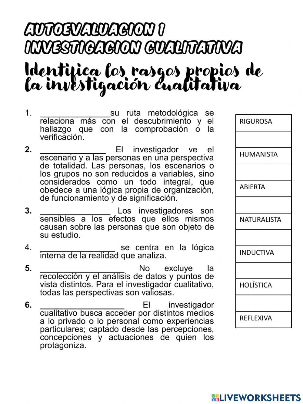 Investigacion cualitativa