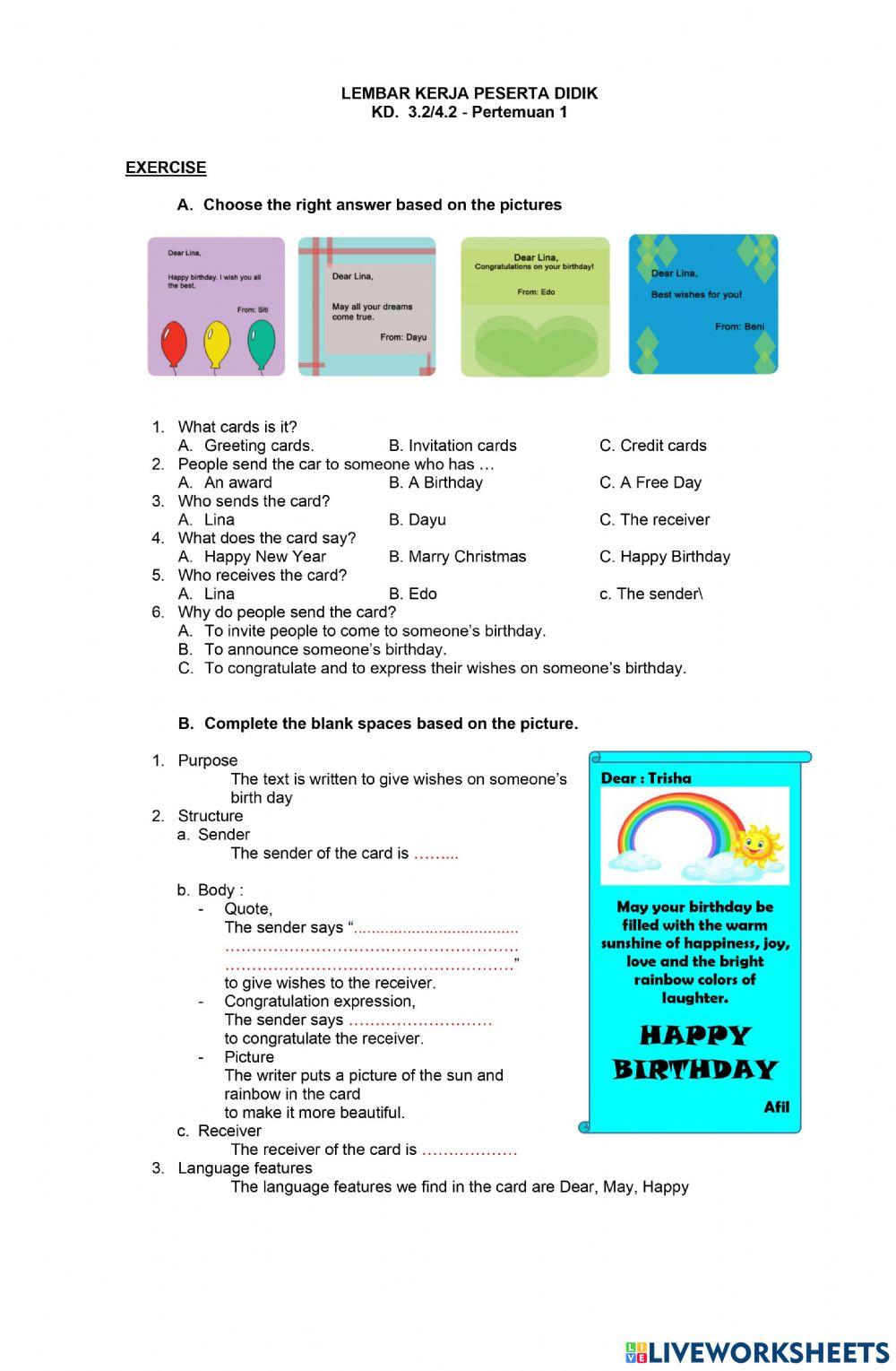 Greeting Card (Happy Birthday)