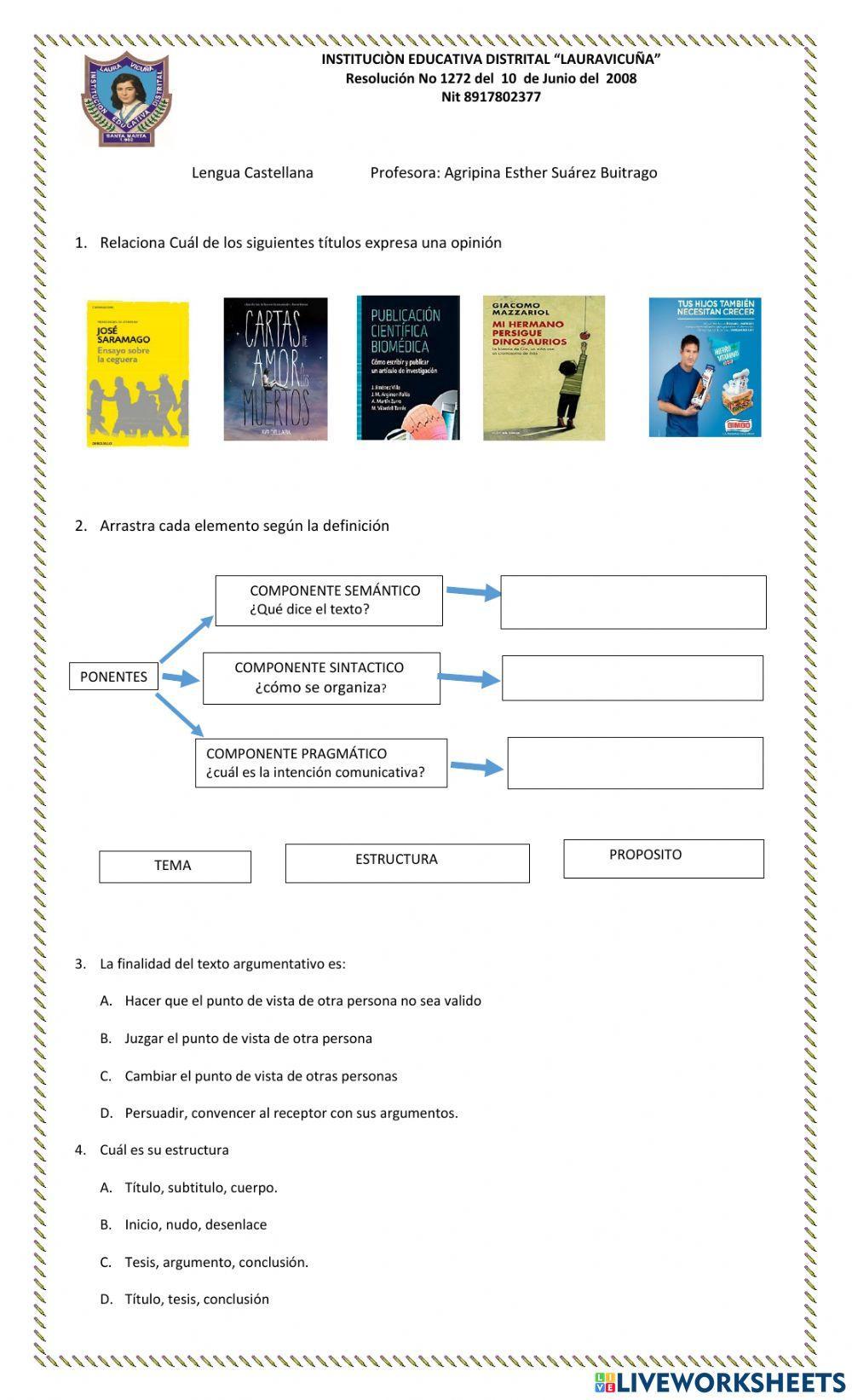 Textos argumentativos