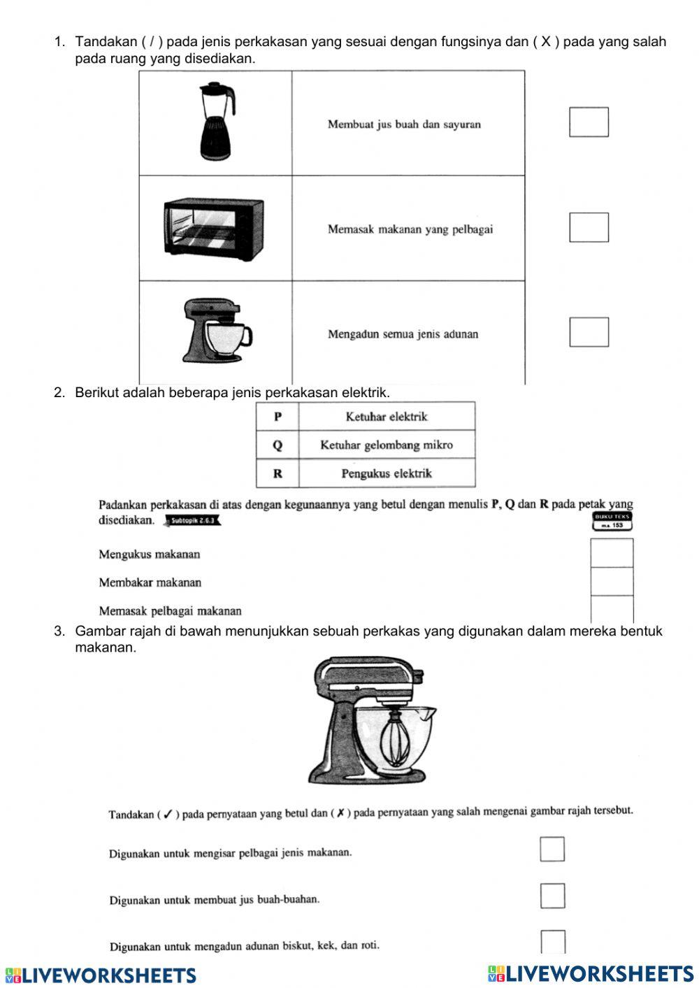 Latihan reka bentuk makanan