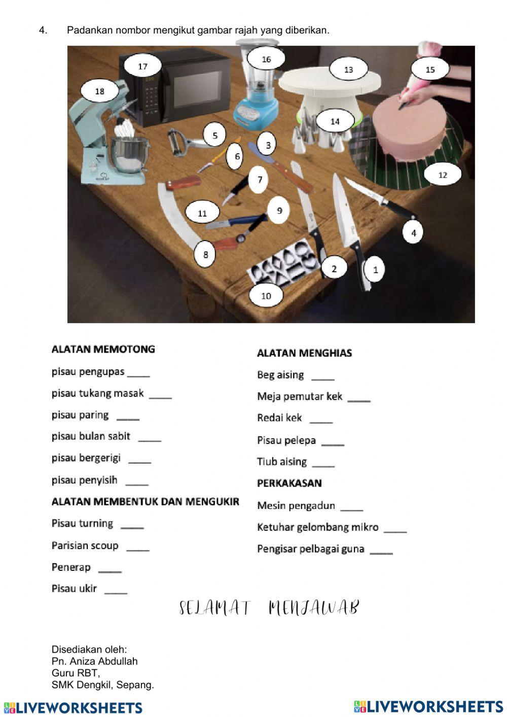 Latihan reka bentuk makanan