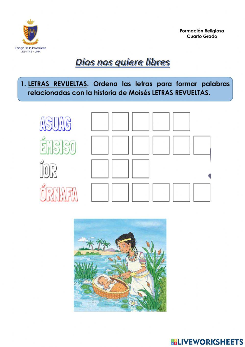 Dios nos quiere libres.  La experiencia de Moisés