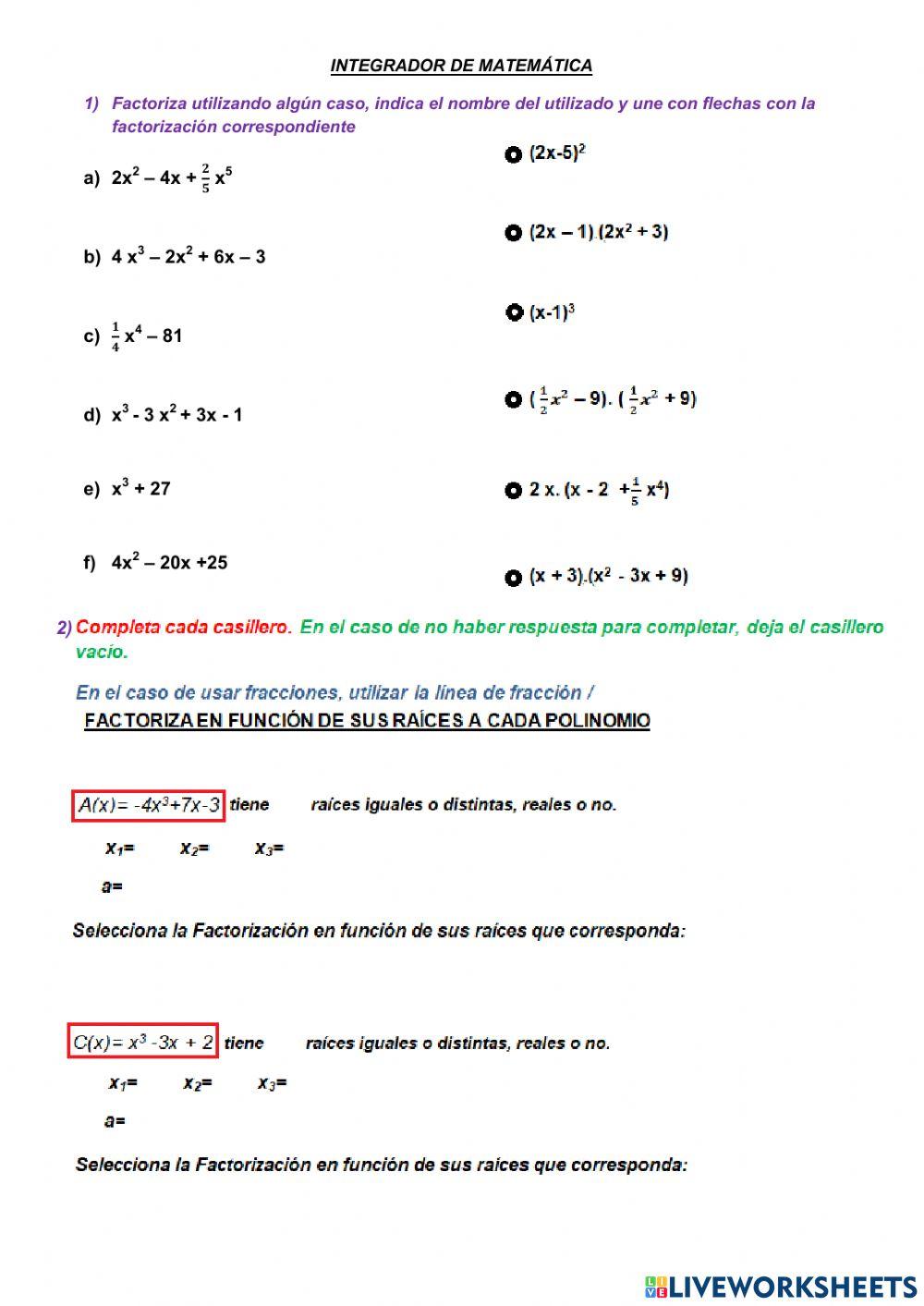 Integrador de 4to año