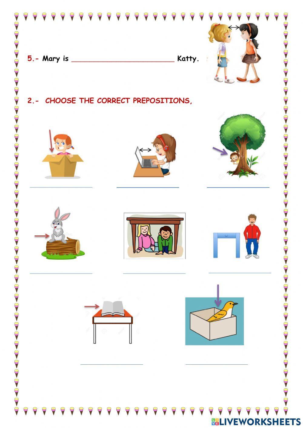 Prepositions of place