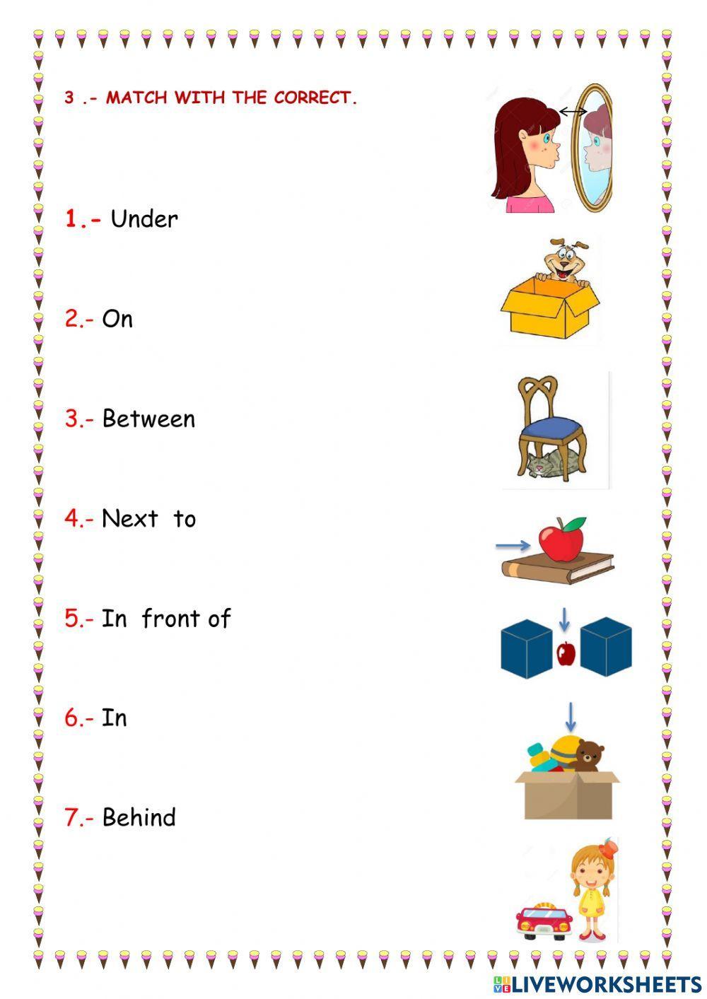 Prepositions of place