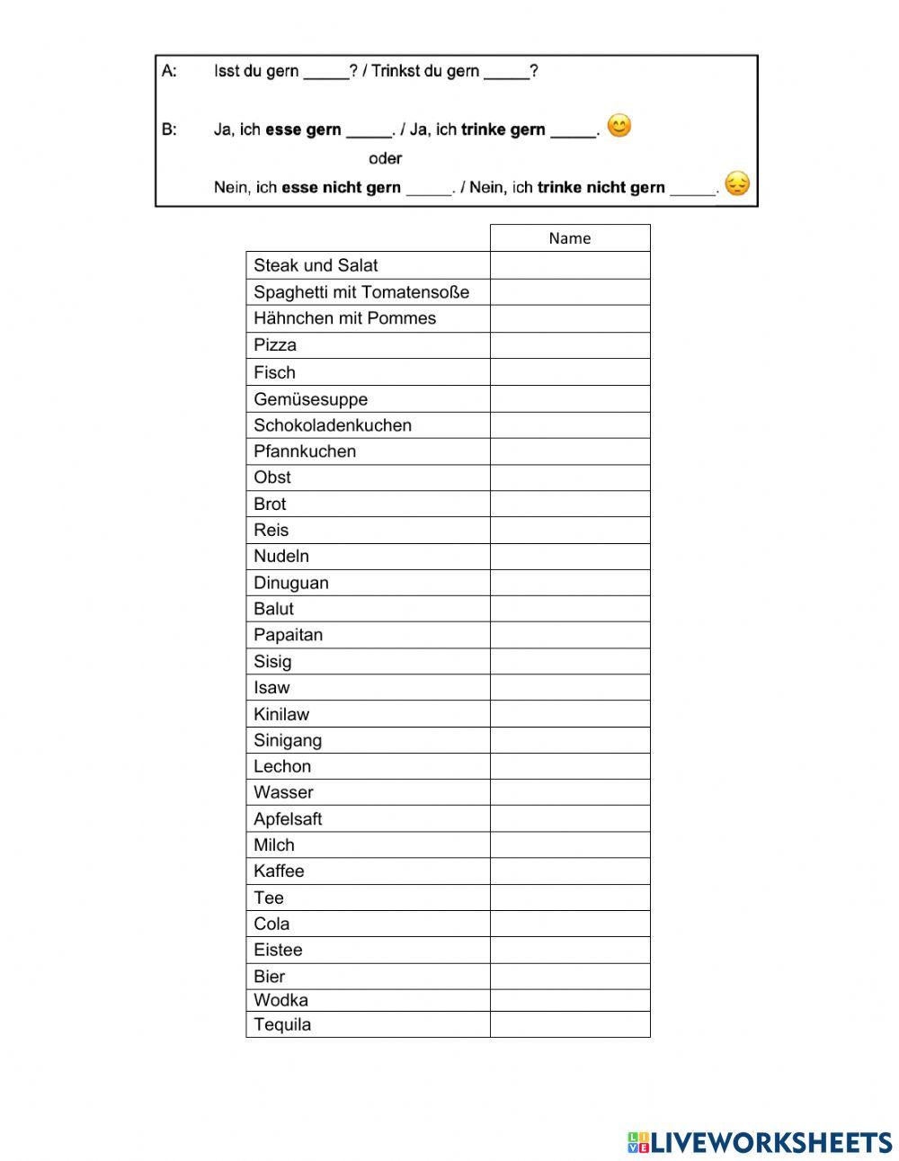 Autogrammjagd (Essen und Trinken)